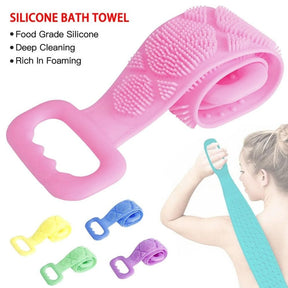 Double Side Bath Towel Scrubber (random Color)